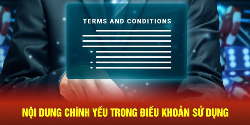 Nội dung chính yếu trong điều khoản sử dụng