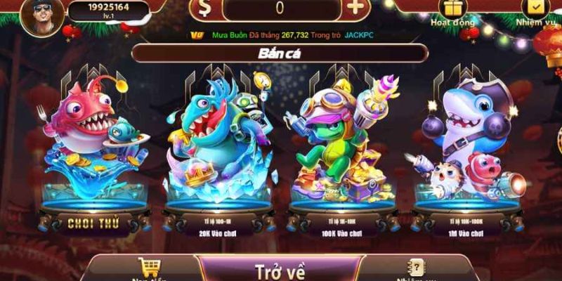 Trải nghiệm game bắn cá đổi thưởng uy tín​ với các game chơi đa dạng